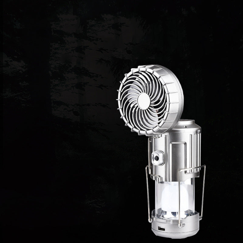 Solar Handventilator mit Campinglicht