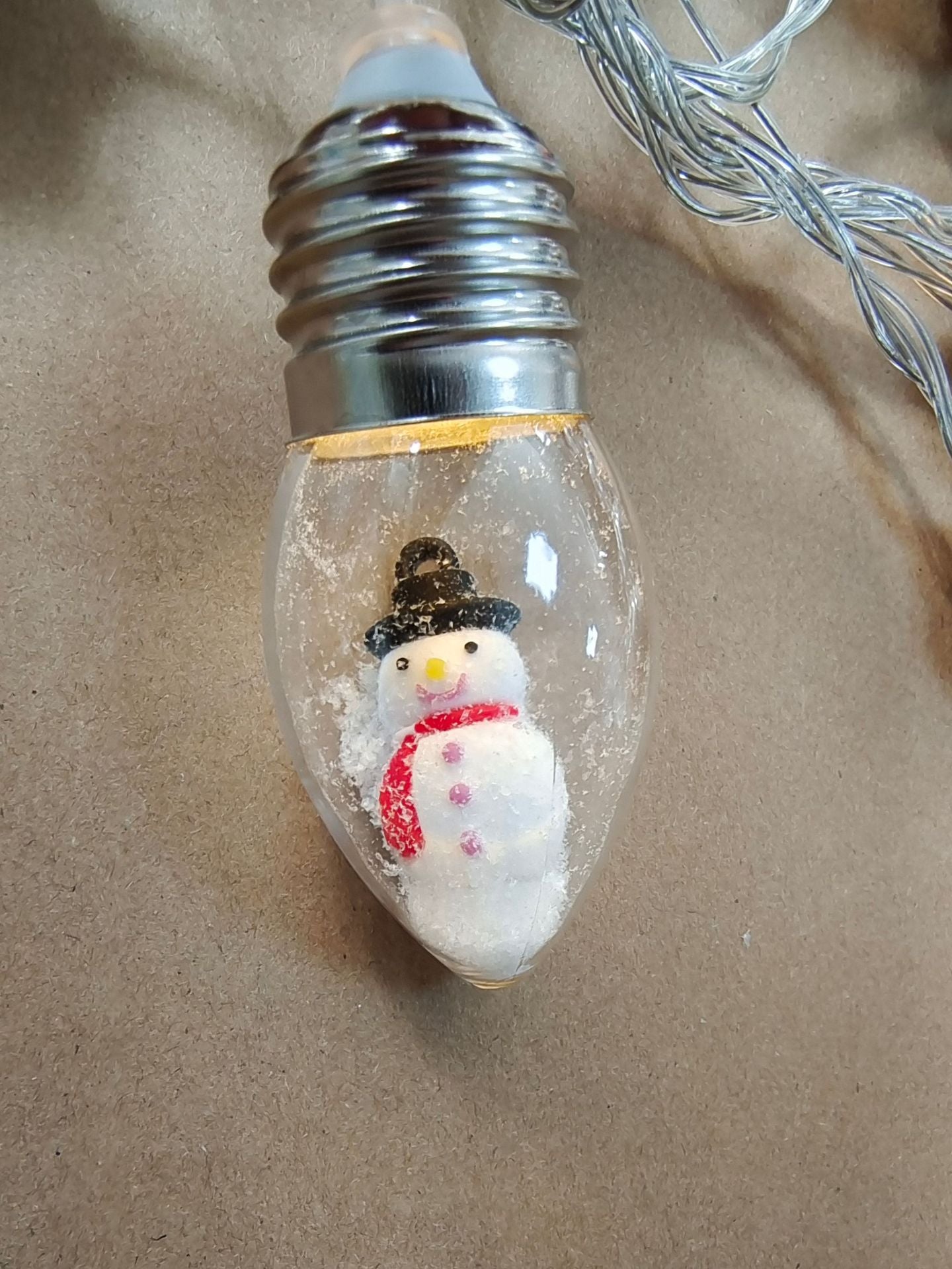 Schneekugel LED Lichterkette