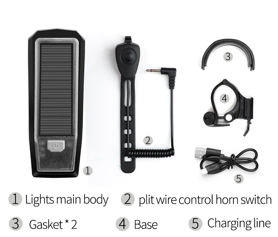 Solar bicycle lamp