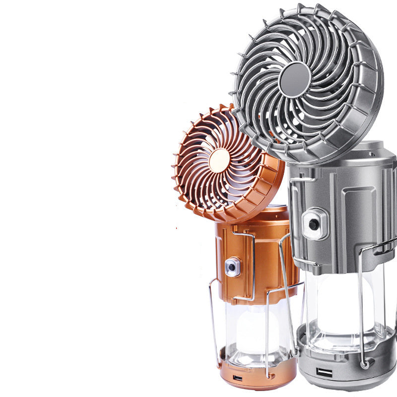 Solar Handventilator mit Campinglicht
