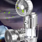 Solar Handventilator mit Campinglicht